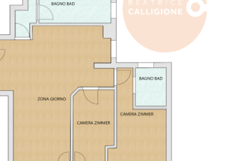 Elegante trilocale con 2 bagni – 94 mq in pieno centro Merano